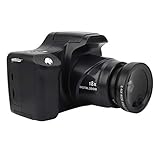 Cámara SLR HD con zoom de 18 aumentos, pantalla LCD HD de 3 pulgadas Luz de flash incorporada Cámara digital portátil liviana de gran capacidad de 1500 mAh(Versión estándar + lente gran angular)