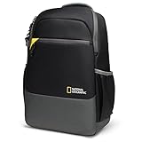 National Geographic Mochila Hombro, Bolsa Cámara para DSLR, Mirrorless con Objetivos y Accesorios, Compartimentos para Tableta, Correa Ajustable, Ultraligero, NG E1 2370, Negro, M