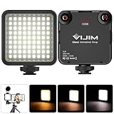 VIJIM 81 Luz de Video LED Temperatura de Color Luz de Cámara Ajustable Luz de Fotografía + 3200k-5600k CRI95 para iPhone dji Osmo Móvil 3 Pocket Vlog Light 3000mAh Batería Tipo-C